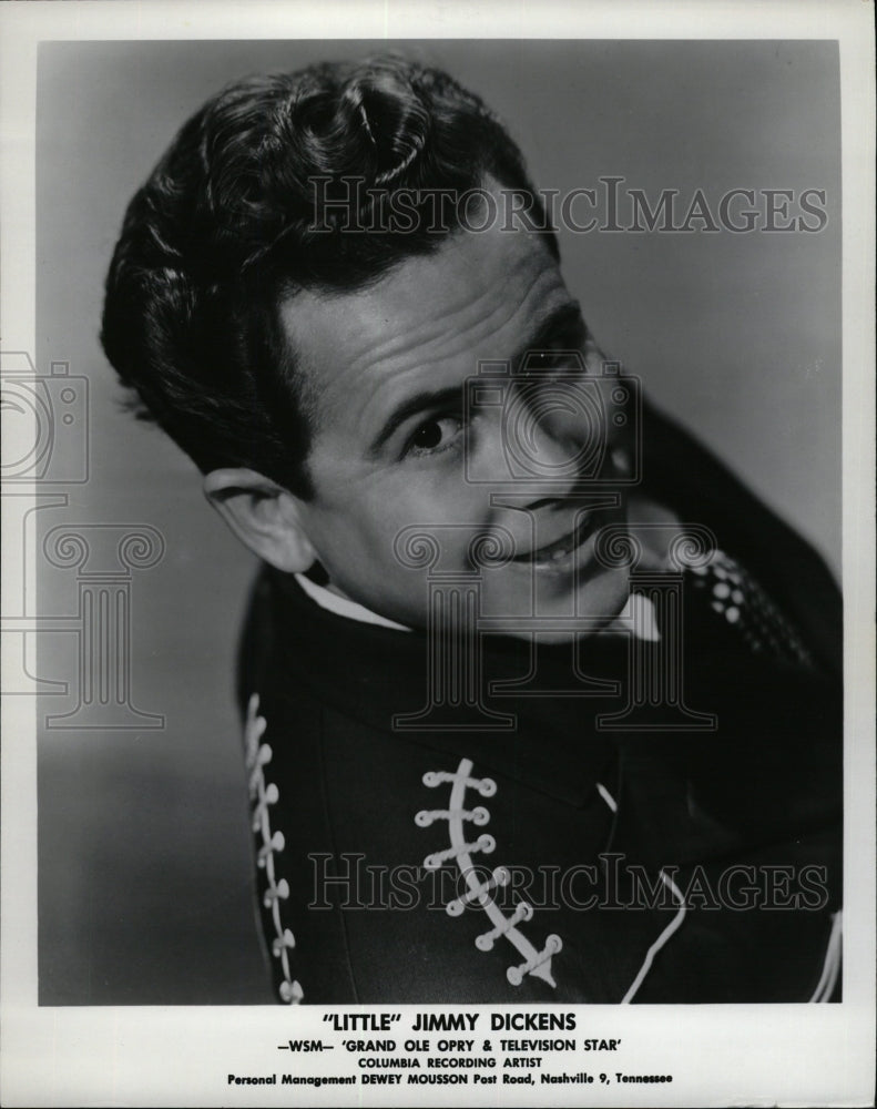 1955 Press Photo James Cecil Dickens music singer - RRW26555 - Historic Images