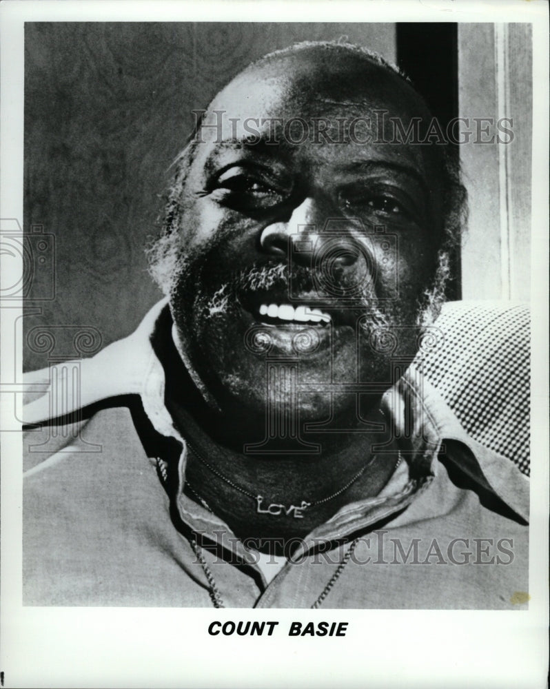 1985 Press Photo Jazz Pianist Count Basie - RRW26835 - Historic Images