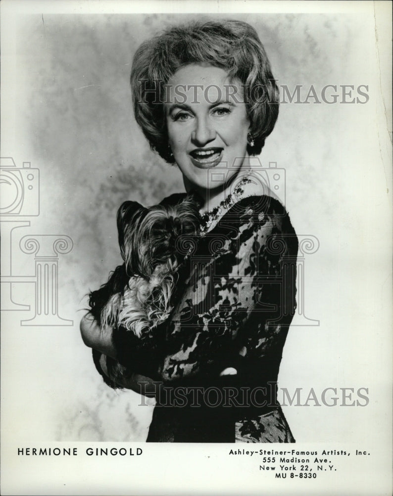 1965 Press Photo Hermione Gingold English Actress - RRW26845 - Historic Images