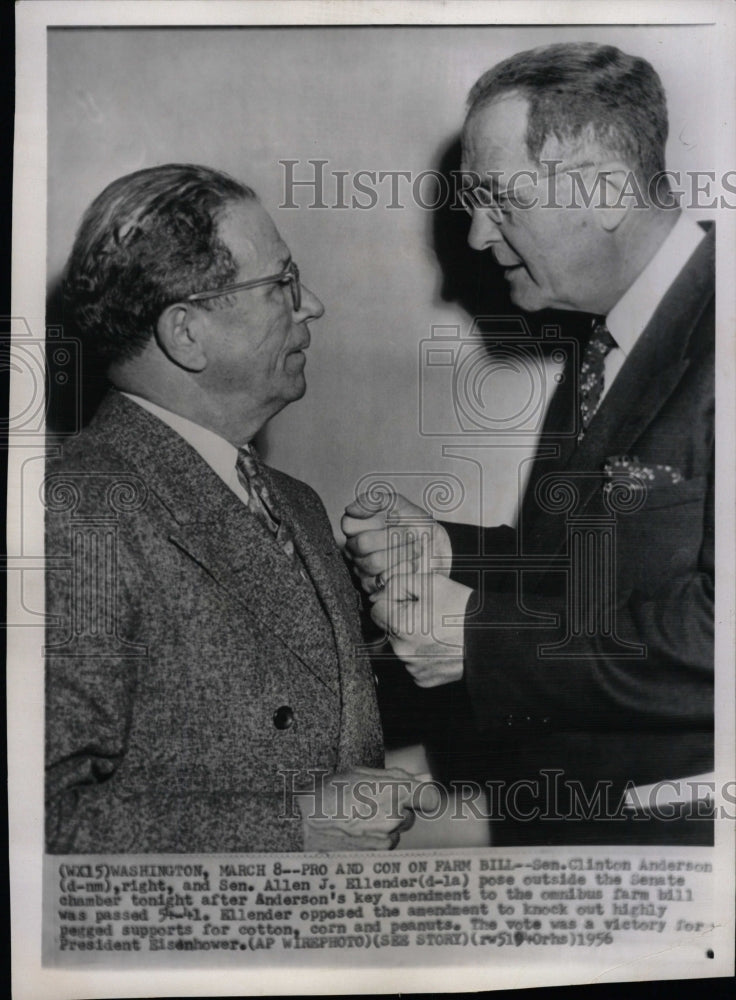 1956 Press Photo Sen Anderson Sen Ellender - RRW26855 - Historic Images