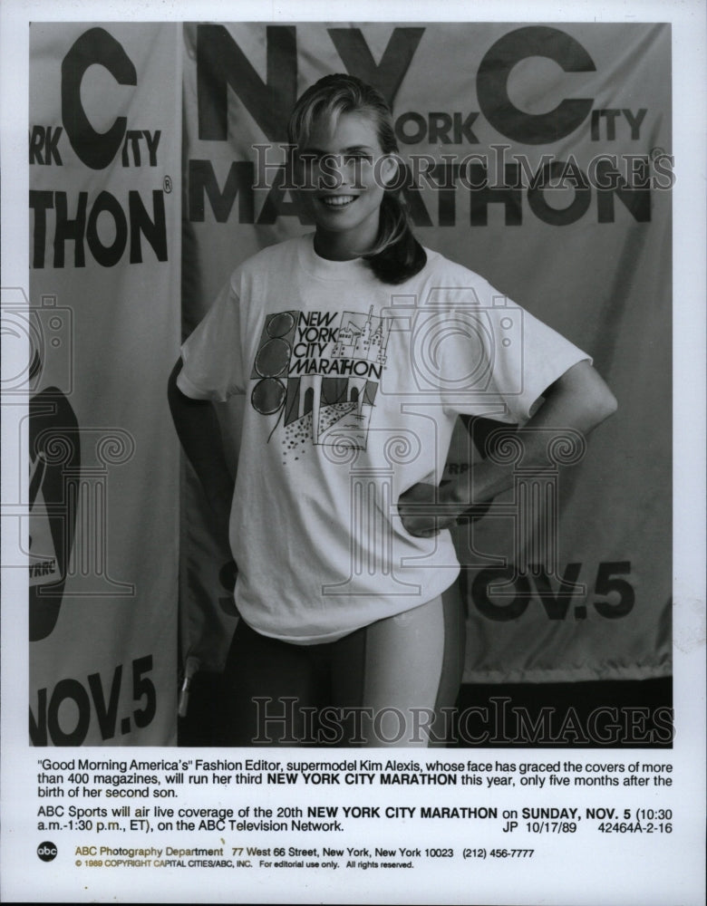 1989 Press Photo Kim Alexis Model, TV Host - RRW26903 - Historic Images