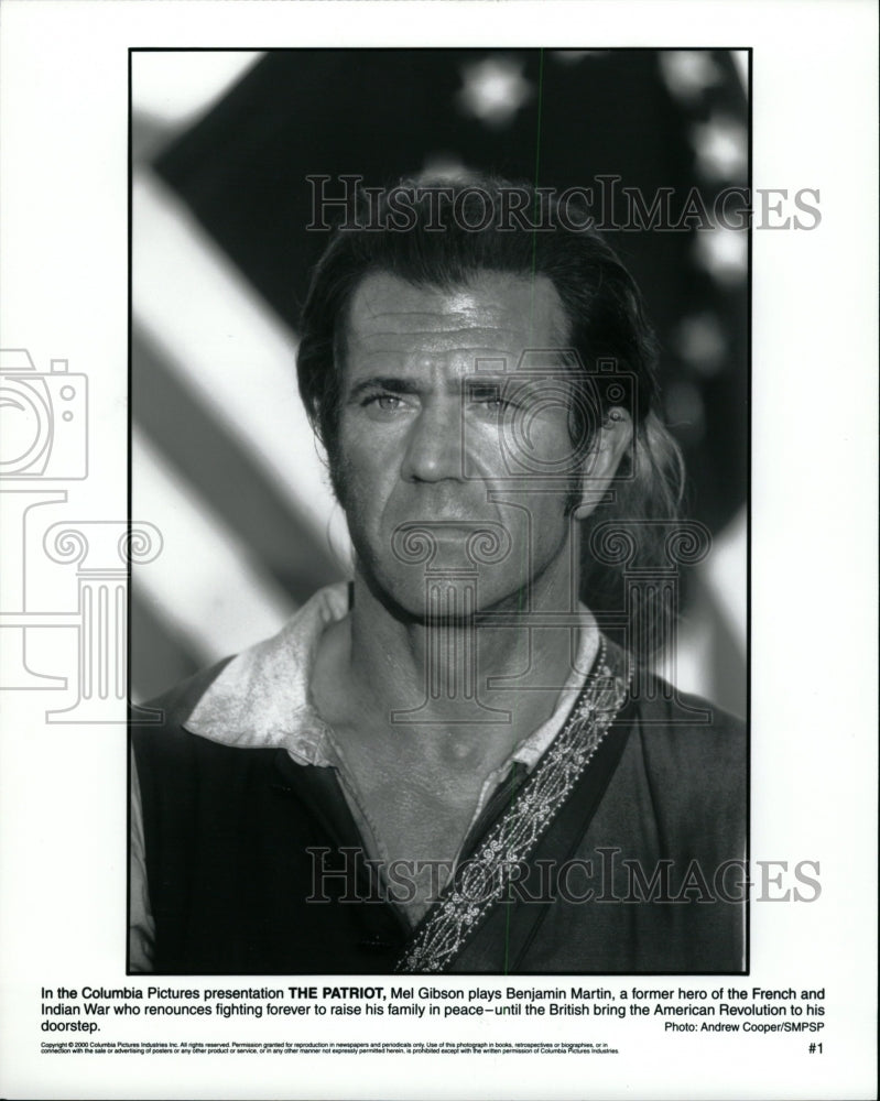 2000 Press Photo The Patriot Mel Gibson Benjamin Martin - RRW27137 - Historic Images