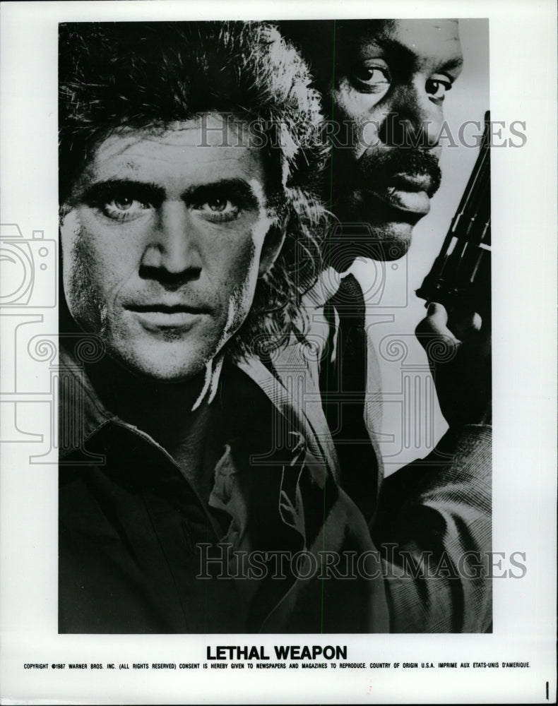 1991 Press Photo Mel Gibson Danny Glover Lethal Weapon - RRW27151 - Historic Images