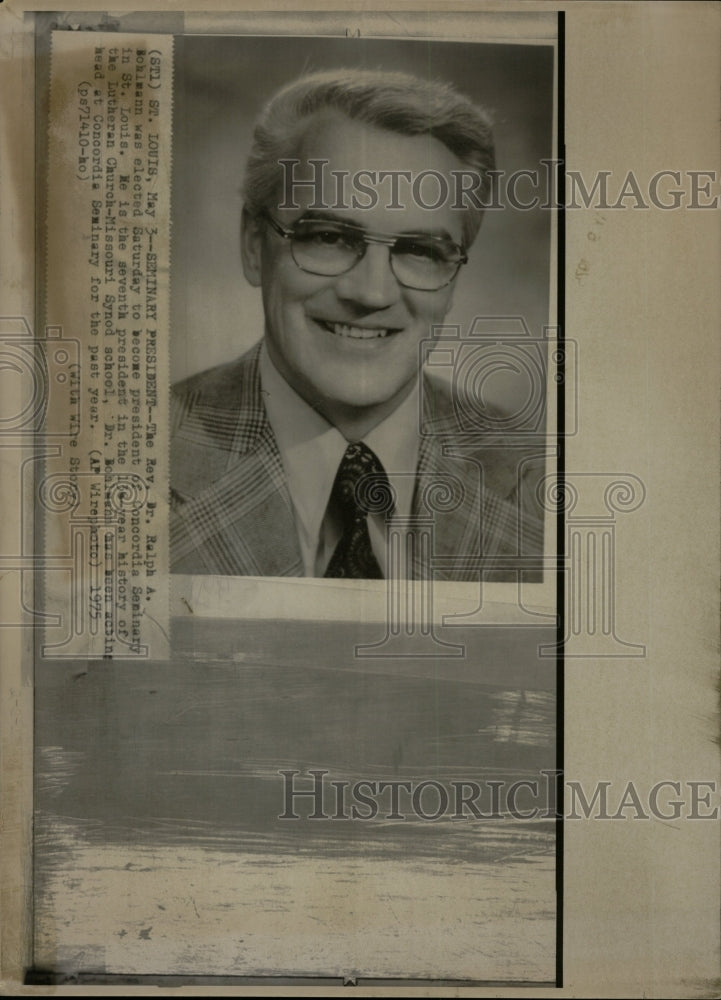 1975 Press Photo Rev. Dr. Ralph A. Bohlmann Concordia - RRW27185 - Historic Images