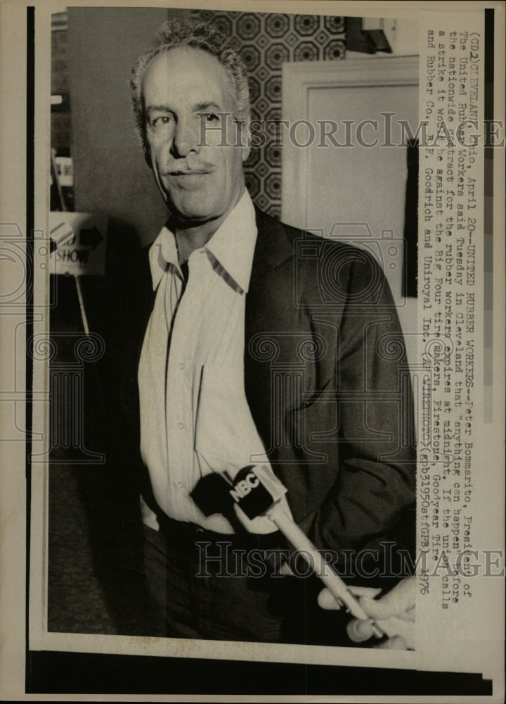 1976 Press Photo Peter Bomarito United Rubber Workers - RRW27189 - Historic Images