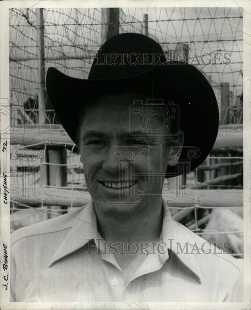 1978 Press Photo Rodeo Cowboy J. C. Bonine - RRW27245 - Historic Images