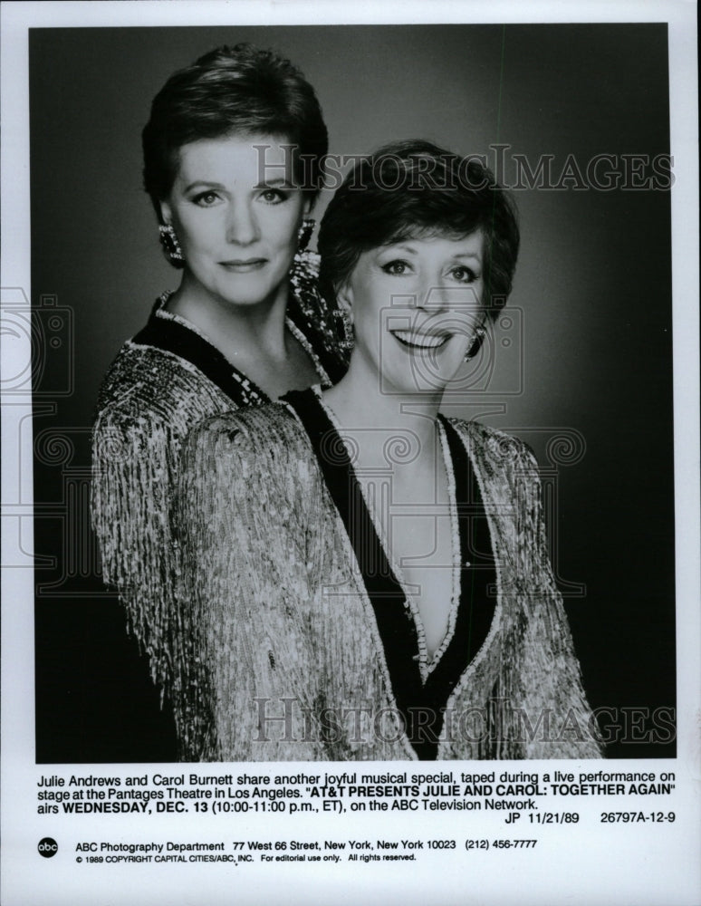 1989 Press Photo Singer Julie Andrews - RRW27351 - Historic Images