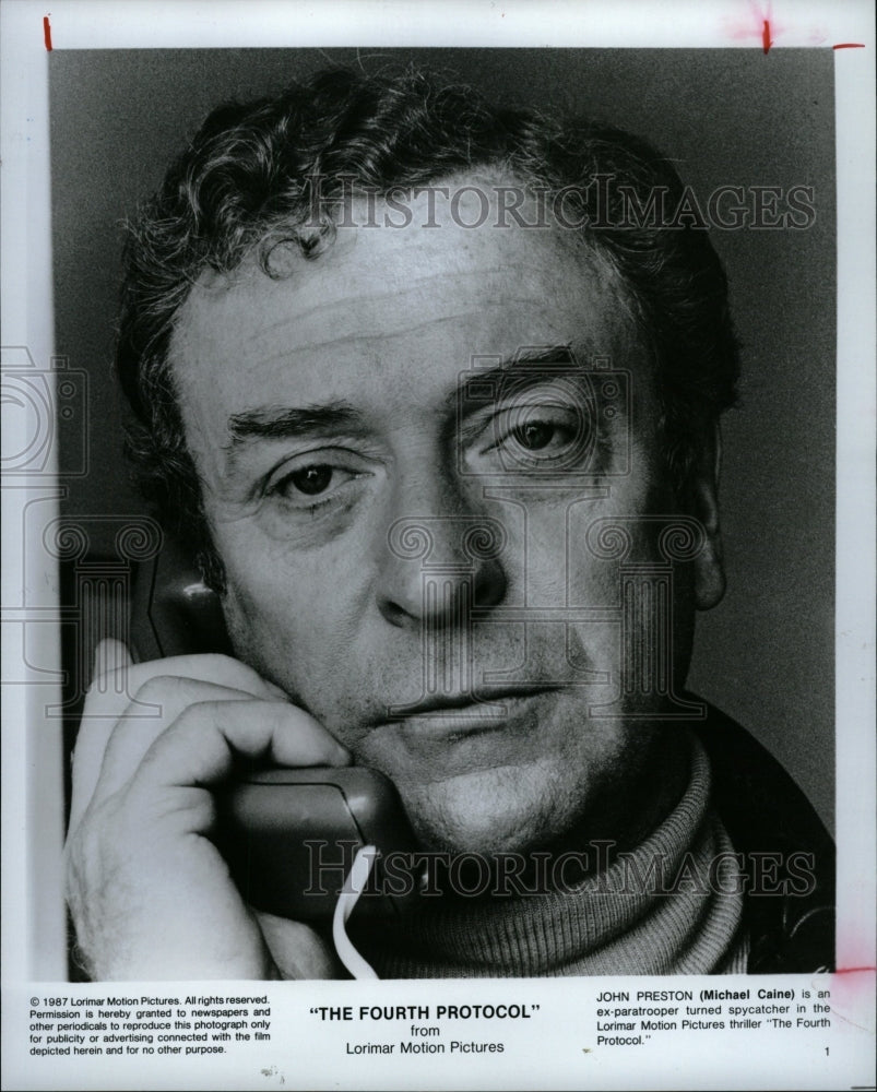 1987 Press Photo Michael Caine "The Fourth Protocol" - RRW27601 - Historic Images