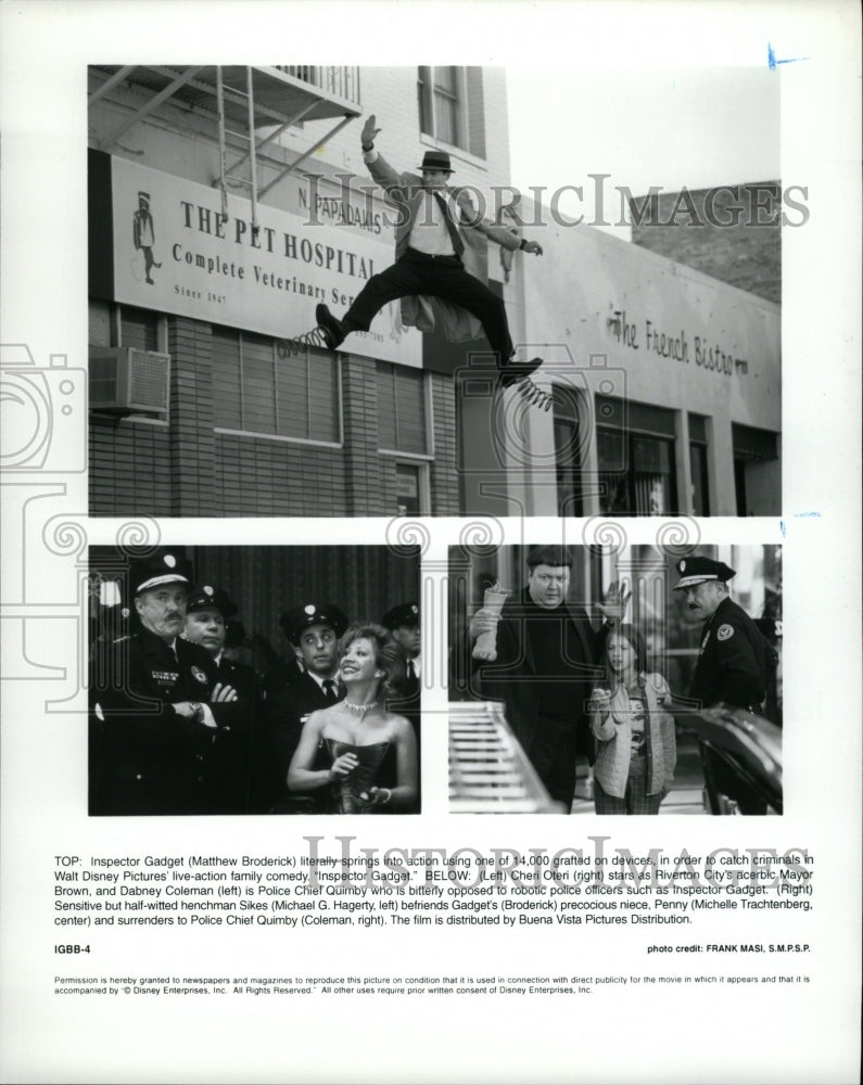 1999 Press Photo Matthew Broderick as Inspector Gadget - RRW27615 - Historic Images