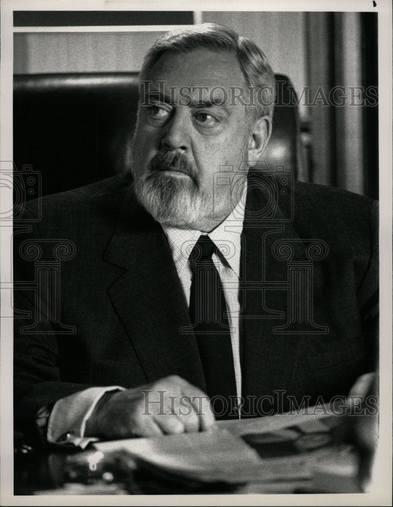 1990 Press Photo Raymond Burr Canadian Film TV Actor - RRW27713 - Historic Images