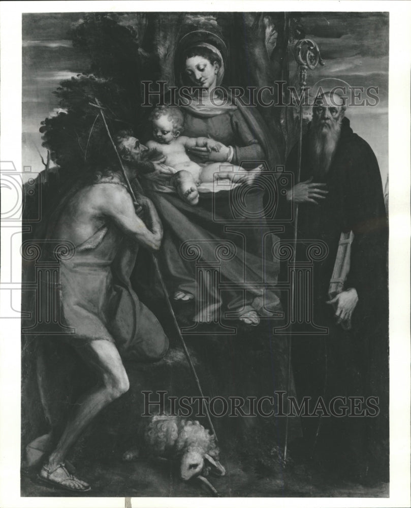 Prss Photo Madonna and Child, St John the Baptist - RRW27791 - Historic Images
