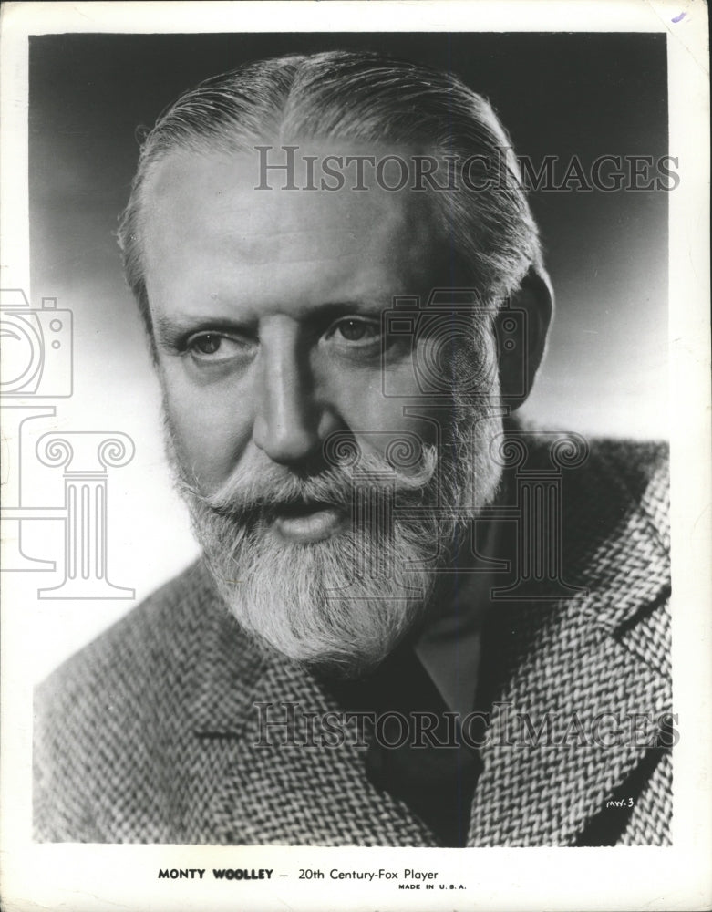 1953 Press Photo Monty Woolley American Film Actor - RRW27829 - Historic Images