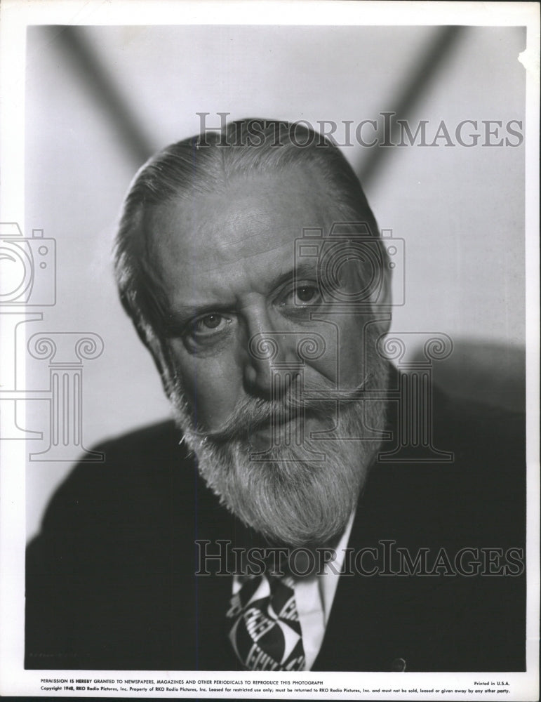 1948 Press Photo Monty Woolley Actor - RRW27833 - Historic Images
