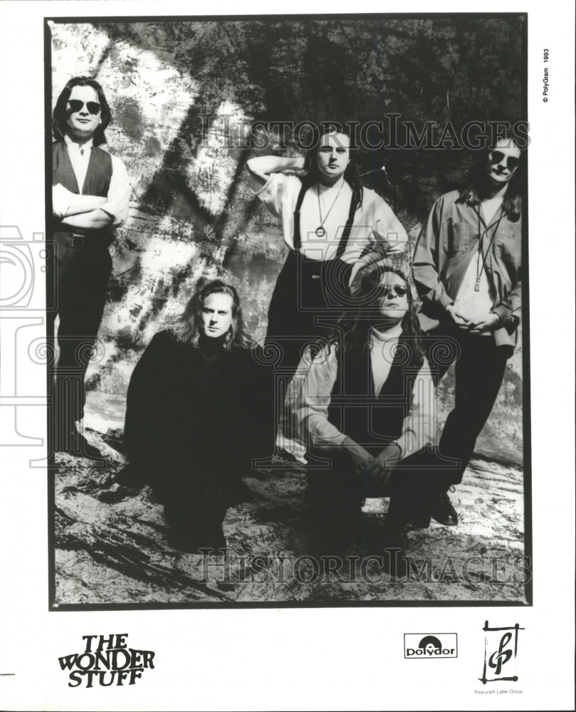 1993 Press Photo the Wonder Stuff Alternative Rock Band - RRW27845 - Historic Images