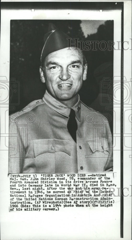 1966 Press Photo John Shirley Wood U.S. Military - RRW27851 - Historic Images