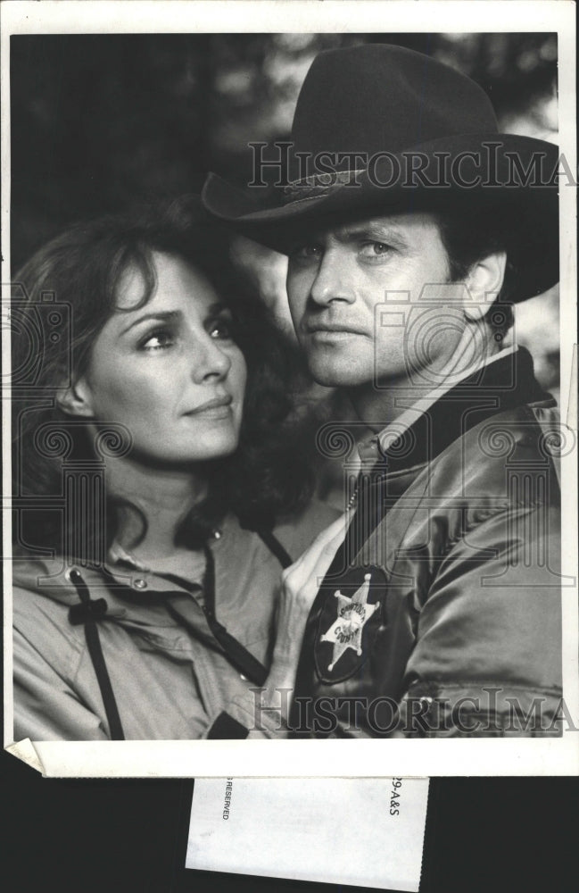 1985 Press Photo Actors Jennifer O&#39;Neill &amp; Robert Woods - RRW27875 - Historic Images