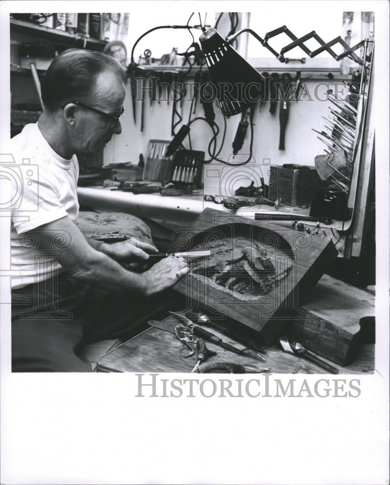 1963 Press Photo Wood Carvings - RRW28077 - Historic Images