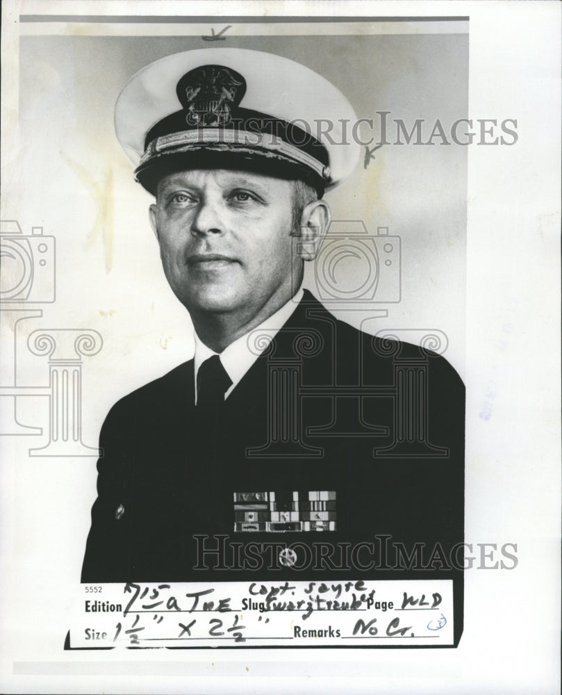 1976 Press Photo Navy Sayre Archie Swarztrauber - RRW28103 - Historic Images