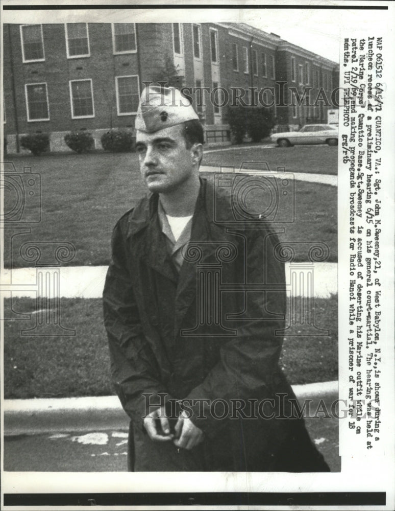 1971 Press Photo John Sweney Marine Officer - RRW28283 - Historic Images