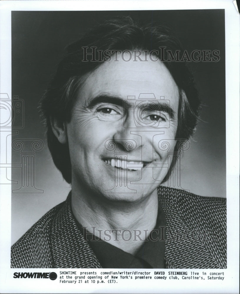 1987 Press Photo Comedian Director Steinberg Show Promo - RRW28325 - Historic Images