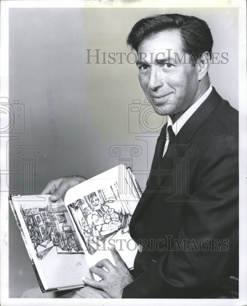 1966 Press Photo Book Artist Steren Jossi - RRW28607 - Historic Images