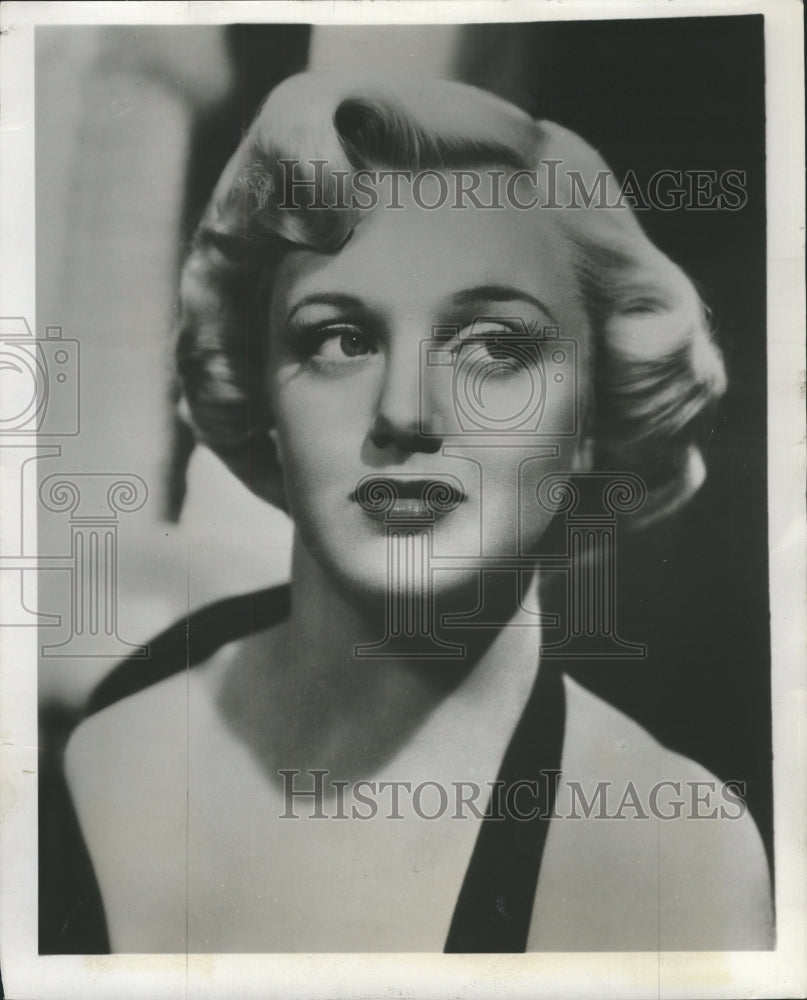 1953 Press Photo Actress Jan Sterling Blonde Curls - RRW28647 - Historic Images