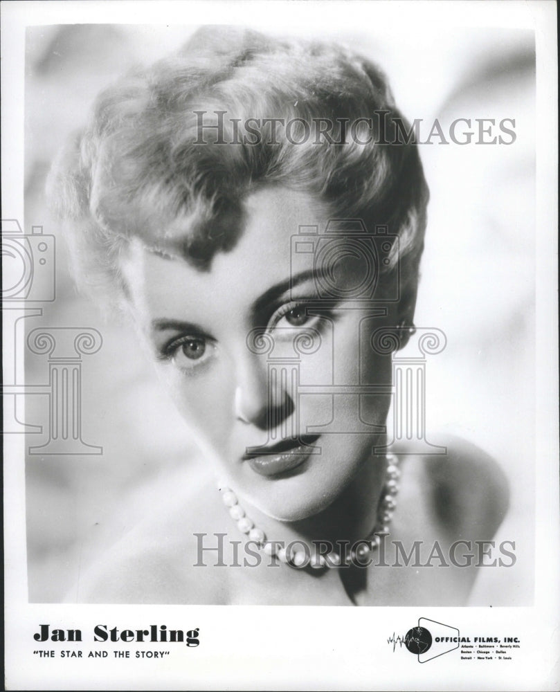 1954 Press Photo The Star And Story Actress Sterling - RRW28667 - Historic Images