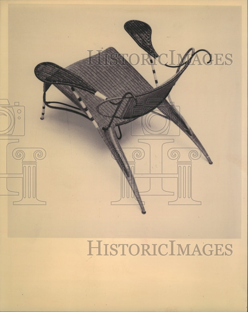 1994 Press Photo Purple Passion Wicker Chair - RRW28797 - Historic Images