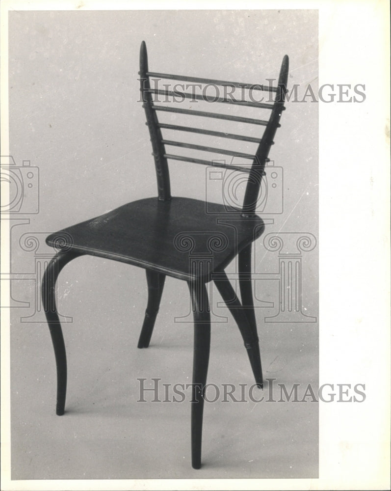 1989 Press Photo Lyre Chair By Elisabeth Garouste - RRW28823 - Historic Images