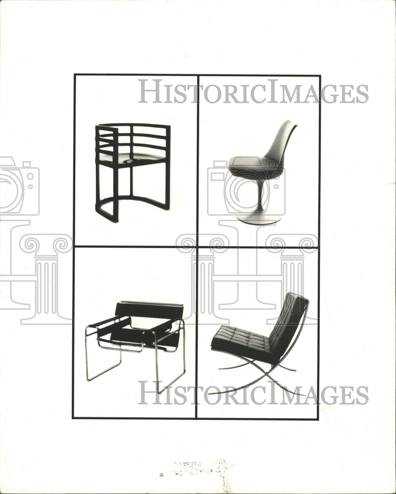 1984 Press Photo Armless Chair Armchair - RRW28827 - Historic Images