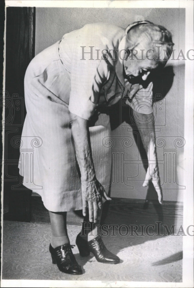 1961 Press Photo Mrs Rececca Hoffman 100th - RRW28885 - Historic Images