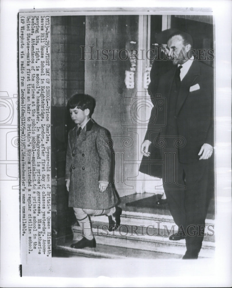 1957 Press Photo Prince Charles British Royal Family - RRW29093 - Historic Images