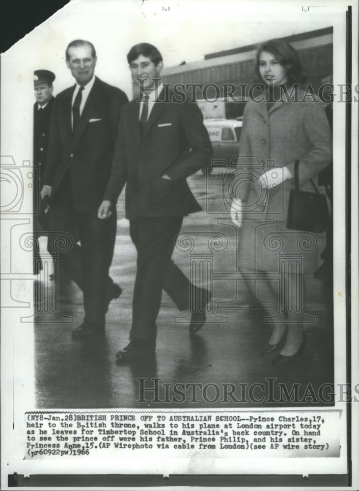 1966 Press Photo Prince Charles British throne plane - RRW29107 - Historic Images