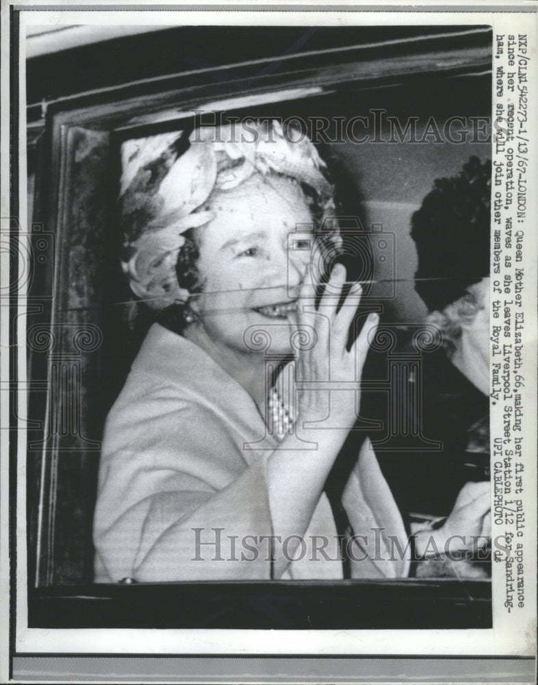 1967 Press Photo Queen Mother Elizabeth - RRW29153 - Historic Images