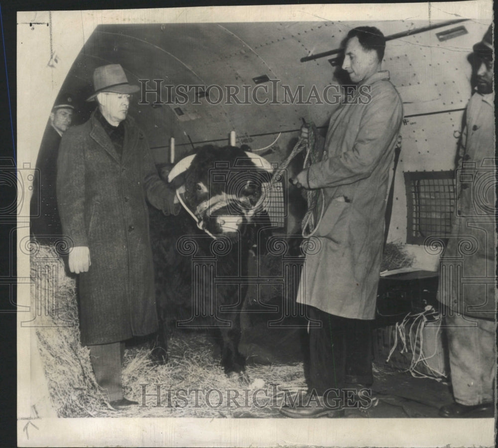 1953 Press Photo Beaufort Bulldozer Newark airport - RRW29389 - Historic Images