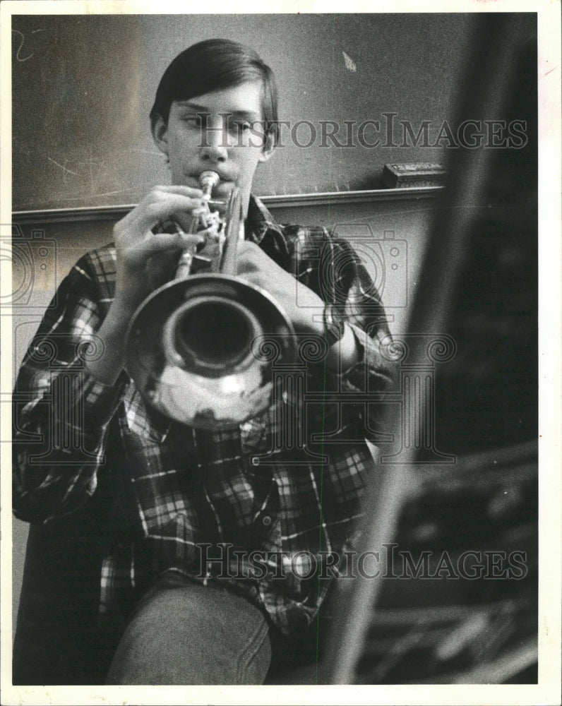 1983 Press Photo Kevin Kairis at Trumpet Class - RRW29557 - Historic Images