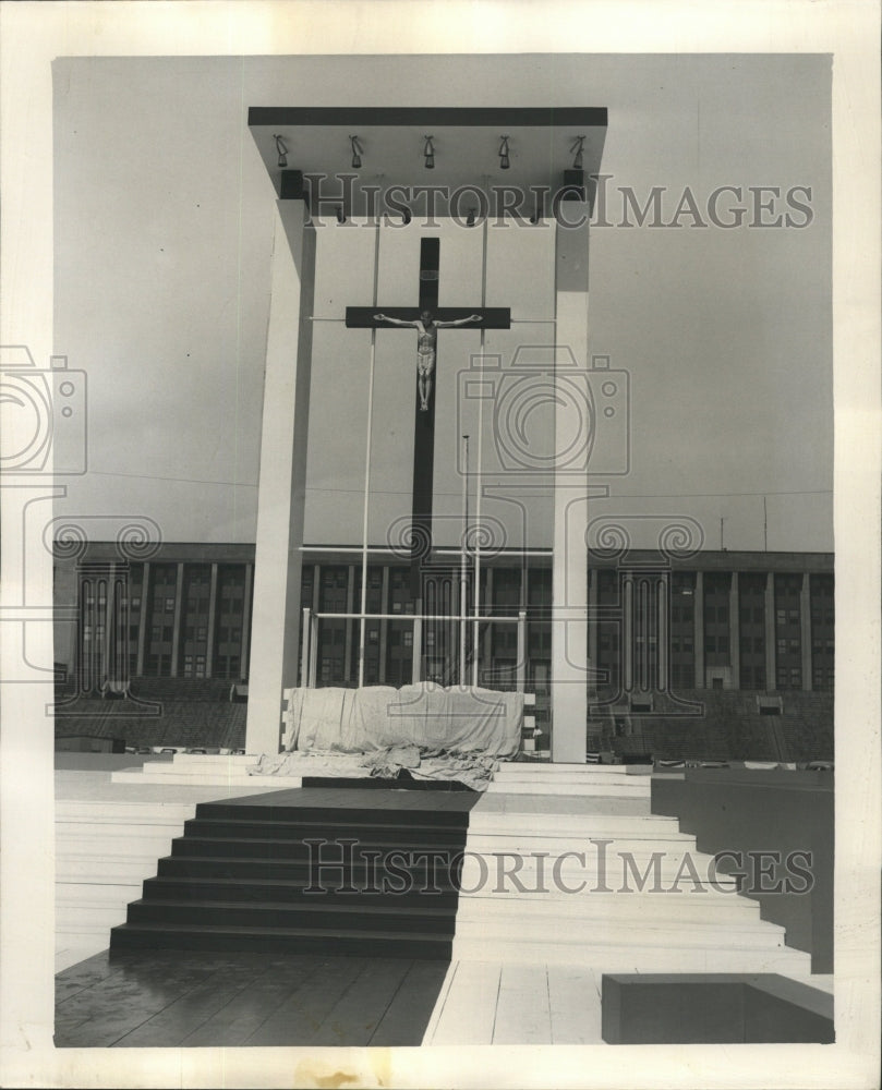 1954 Press Photo Largest Altar construct Midwest Roman - RRW29817 - Historic Images