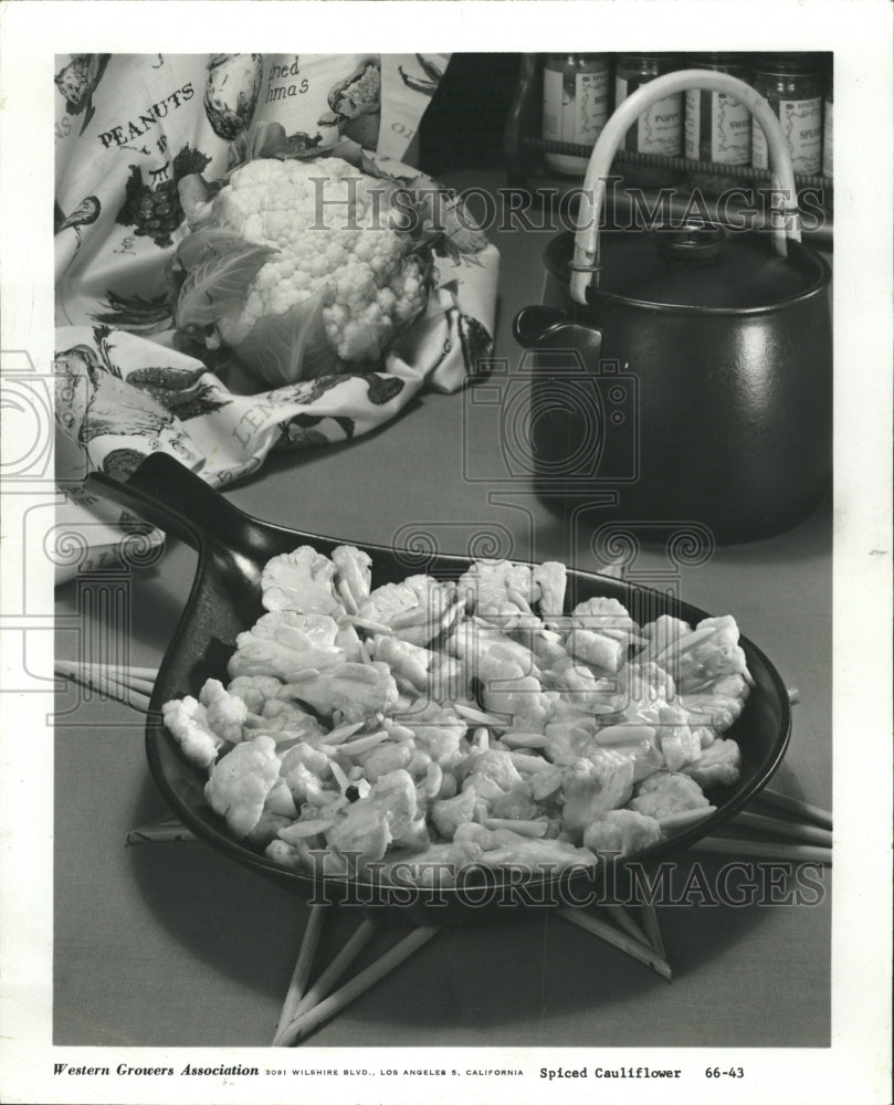 1966 Press Photo Spiced Cauliflower add zet winner Meal - RRW29837 - Historic Images