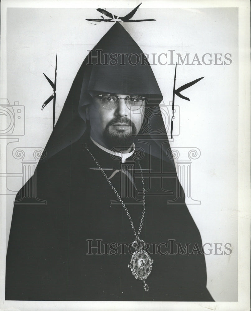 1961 Press Photo Armenian Bishop Hrani Khachadoorian - RRW29973 - Historic Images