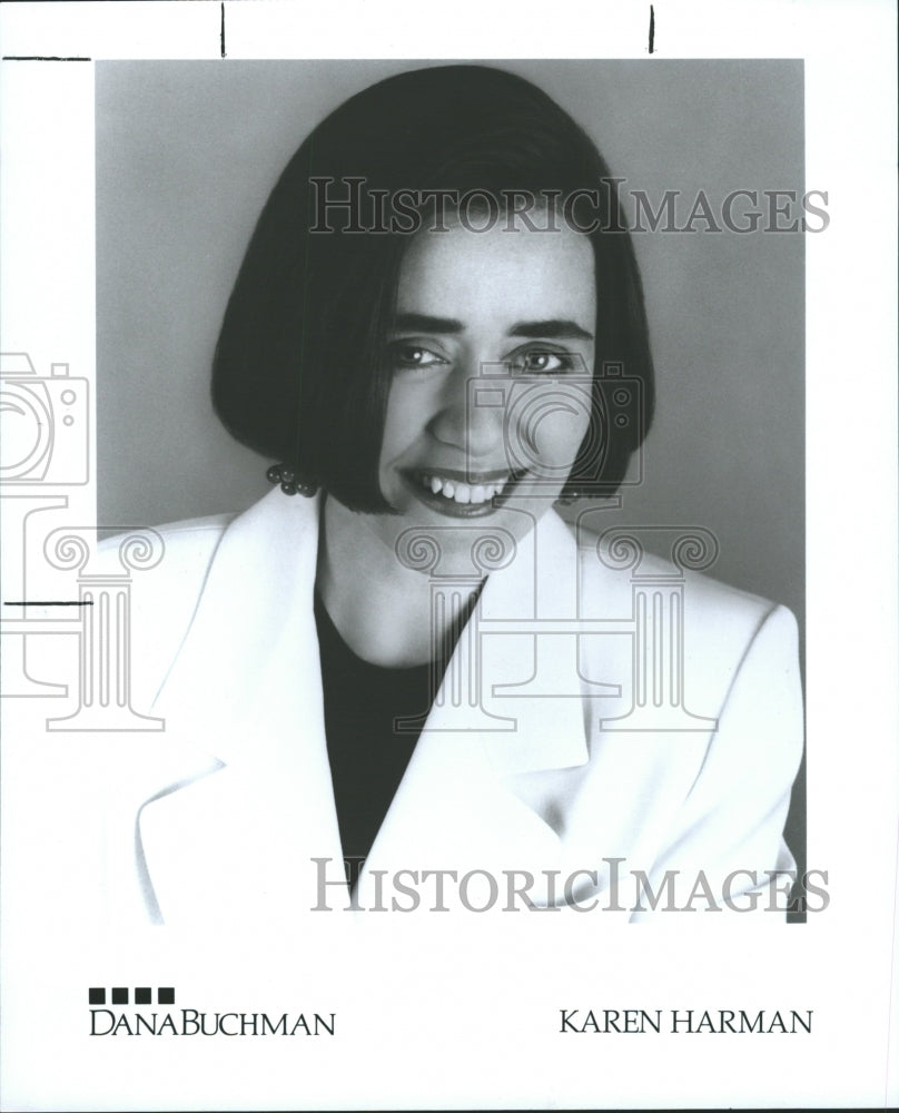 1992 Press Photo Karen Harman Designer - RRW30033 - Historic Images