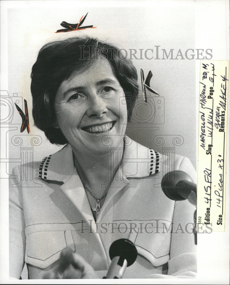 1976 Press Photo Sr Maryellen Harmon Archdiocese System - RRW30041 - Historic Images