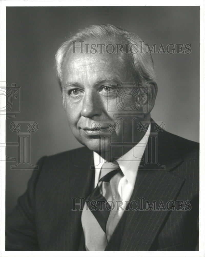 1987 Press Photo John Harms News executive Jack Kausch - RRW30045 - Historic Images