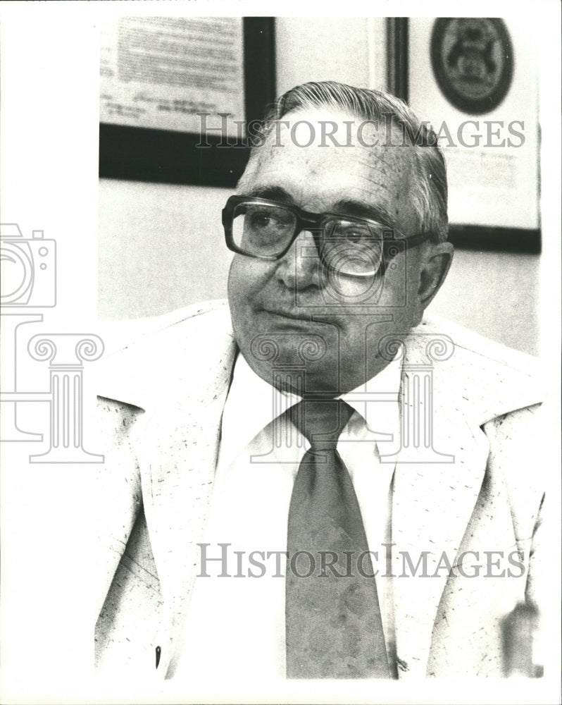 1980 Press Photo Harvey Hansen Politician TWP Super - RRW30049 - Historic Images