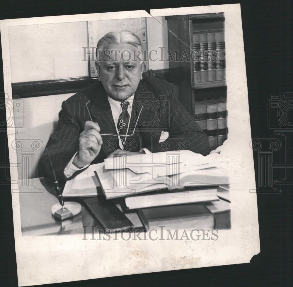 1947 Press Photo Federal Judge Frank Picard Michigan - RRW30099 - Historic Images