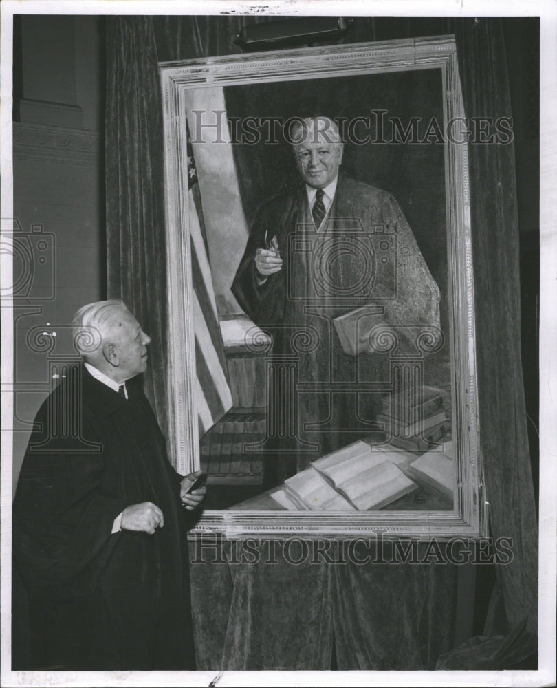 1958 Press Photo Frank Picard Federal Judge Portrait - RRW30101 - Historic Images