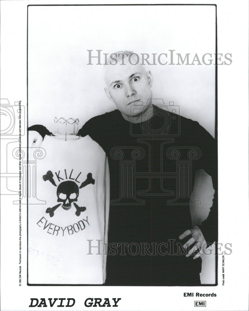 1996 Press Photo David Gray English Singer Songwriter - RRW30443 - Historic Images