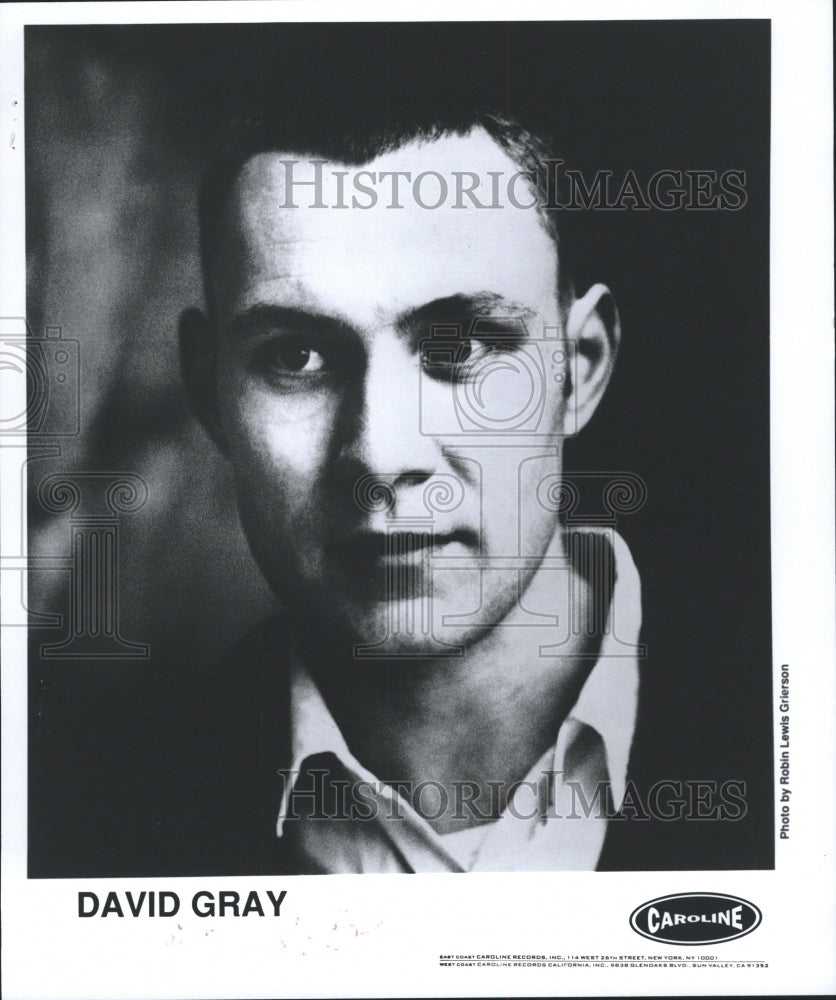 1996 Press Photo David Gray musician singer songwriter - RRW30445 - Historic Images