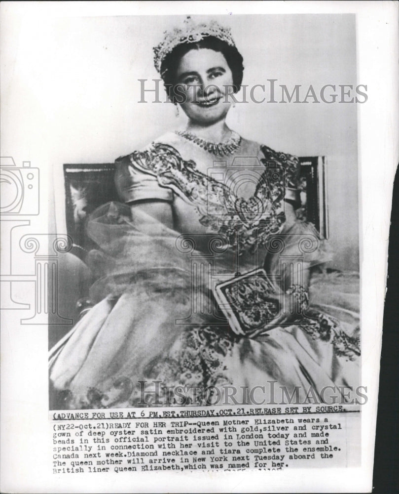 1954 Press Photo Queen Mother Elizabeth - RRW30493 - Historic Images