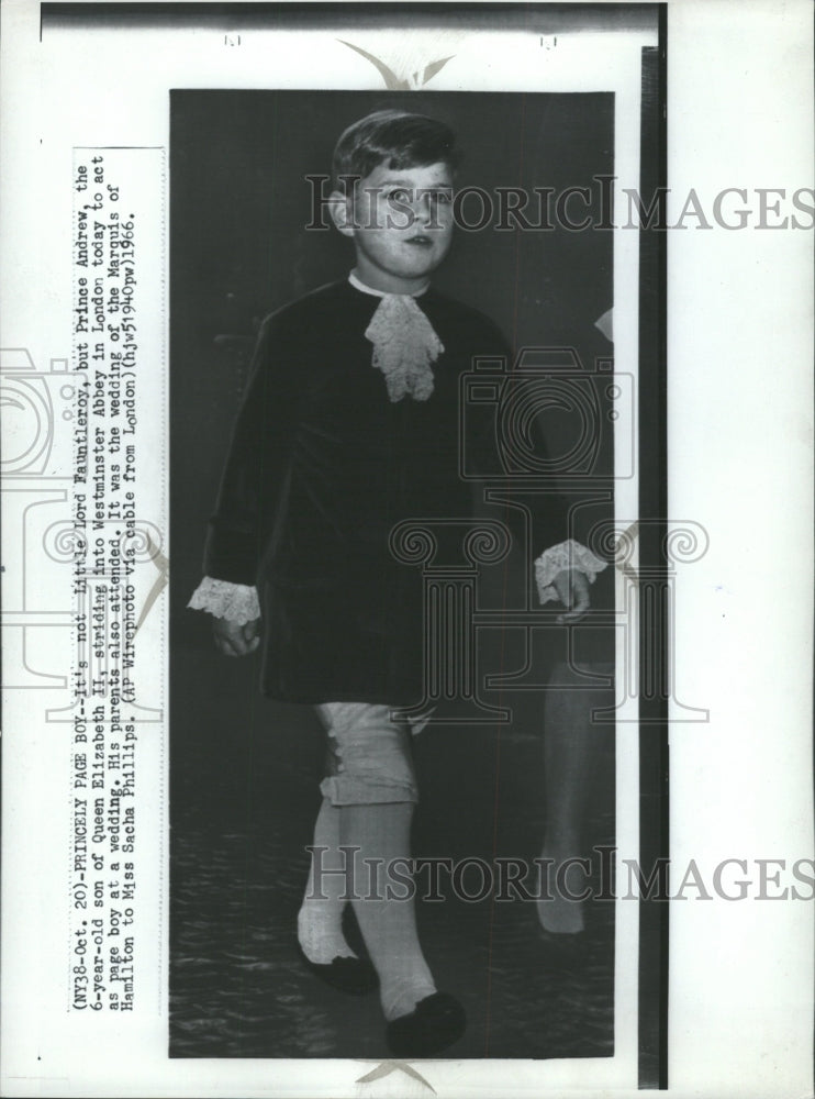 1966 Press Photo Prince Andrew British Royal Family - RRW30543 - Historic Images