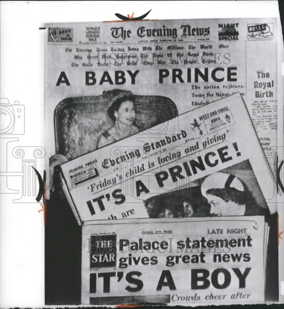 1960 Press Photo Queen Elizabeth New Birth Prince - RRW30569 - Historic Images